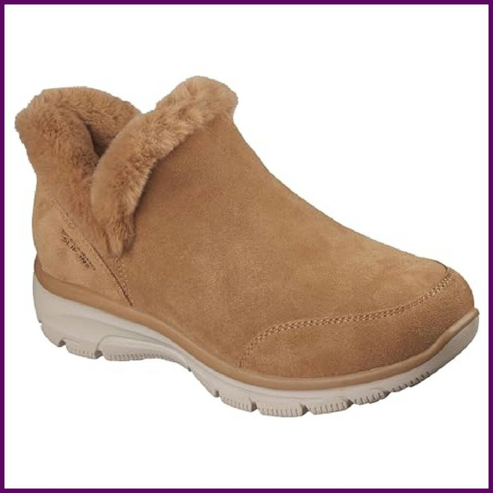 Hands-Free Slip-On Booties with Memory Foam, Sued… - image 7